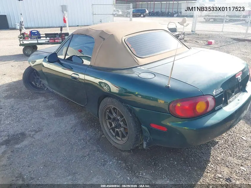 1999 Mazda Mx-5 Miata Leather Pkg/Popular Equipment Pkg/Sports Pkg/Touring Pkg VIN: JM1NB3533X0117523 Lot: 45468934