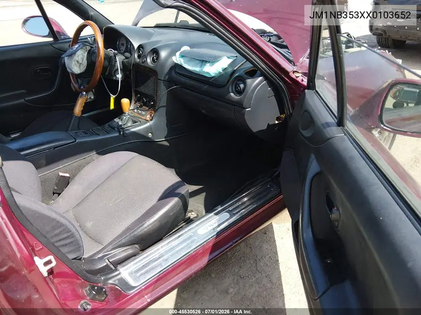1999 Mazda Mx-5 Miata 10Th Anniversary Edition/Leather/Popular Equip/Sport/Touring VIN: JM1NB353XX0103652 Lot: 45530526