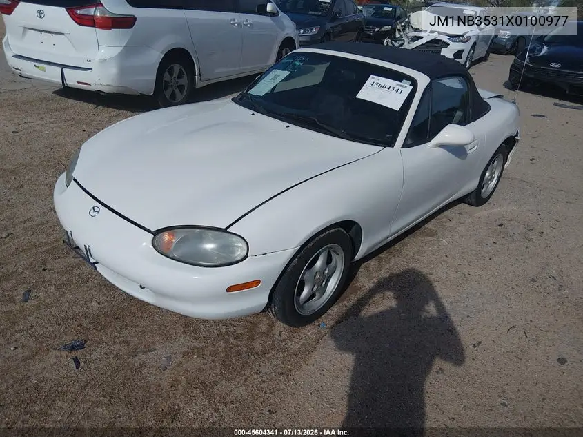 1999 Mazda Mx-5 Miata Leather Pkg/Popular Equipment Pkg/Sports Pkg/Touring Pkg VIN: JM1NB3531X0100977 Lot: 45604341