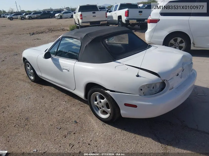 1999 Mazda Mx-5 Miata Leather Pkg/Popular Equipment Pkg/Sports Pkg/Touring Pkg VIN: JM1NB3531X0100977 Lot: 45604341