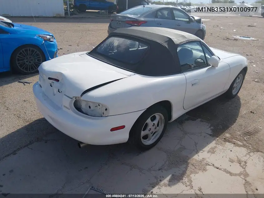 1999 Mazda Mx-5 Miata Leather Pkg/Popular Equipment Pkg/Sports Pkg/Touring Pkg VIN: JM1NB3531X0100977 Lot: 45604341