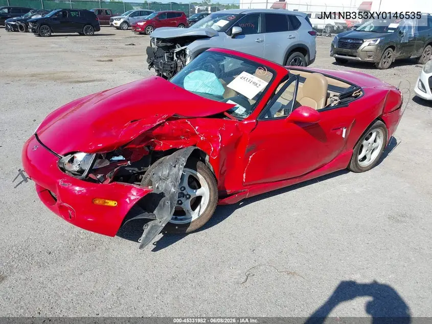 2000 Mazda Mx-5 Miata Ls/Special Edition VIN: JM1NB353XY0146535 Lot: 45331982