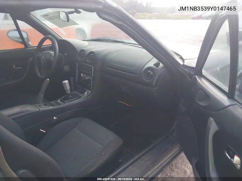 2000 Mazda Mx-5 Miata Ls/Special Edition VIN: JM1NB3539Y0147465 Lot: 45341325