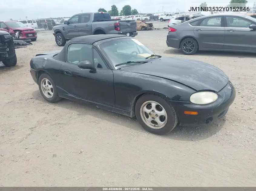 2000 Mazda Mx-5 Miata Ls/Special Edition VIN: JM1NB3532Y0152846 Lot: 45369056