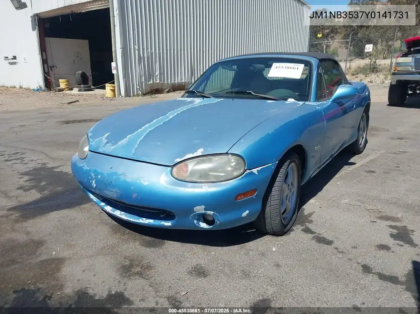 2000 Mazda Mx-5 Miata Ls/Special Edition VIN: JM1NB3537Y0141731 Lot: 45538661