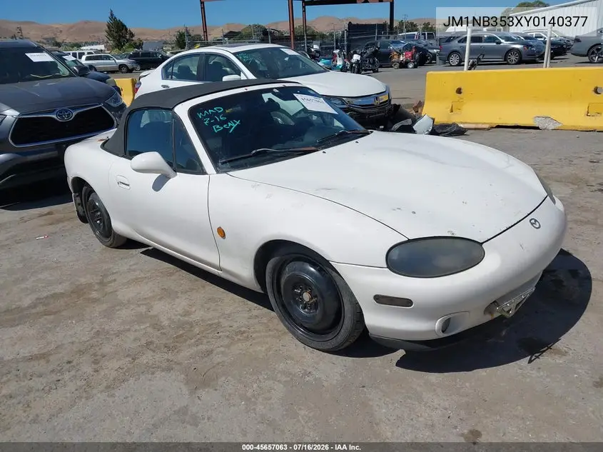 2000 Mazda Mx-5 Miata Ls/Special Edition VIN: JM1NB353XY0140377 Lot: 45657063
