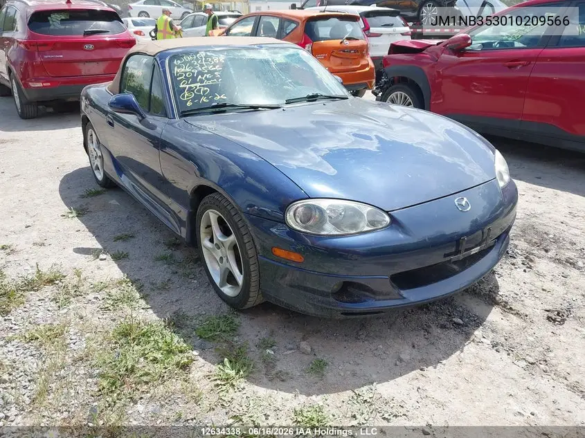 2001 Mazda Mx-5 Miata 1.8 VIN: JM1NB353010209566 Lot: 12634338X