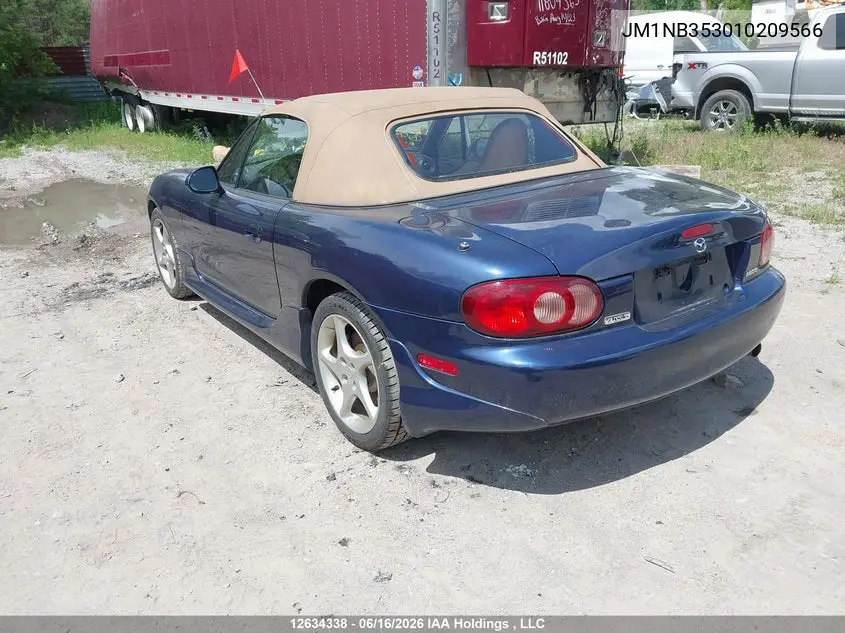 2001 Mazda Mx-5 Miata 1.8 VIN: JM1NB353010209566 Lot: 12634338X