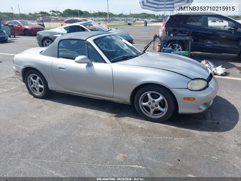 2001 Mazda Mx-5 Miata Ls/Special Edition VIN: JM1NB353710215915 Lot: 45467866