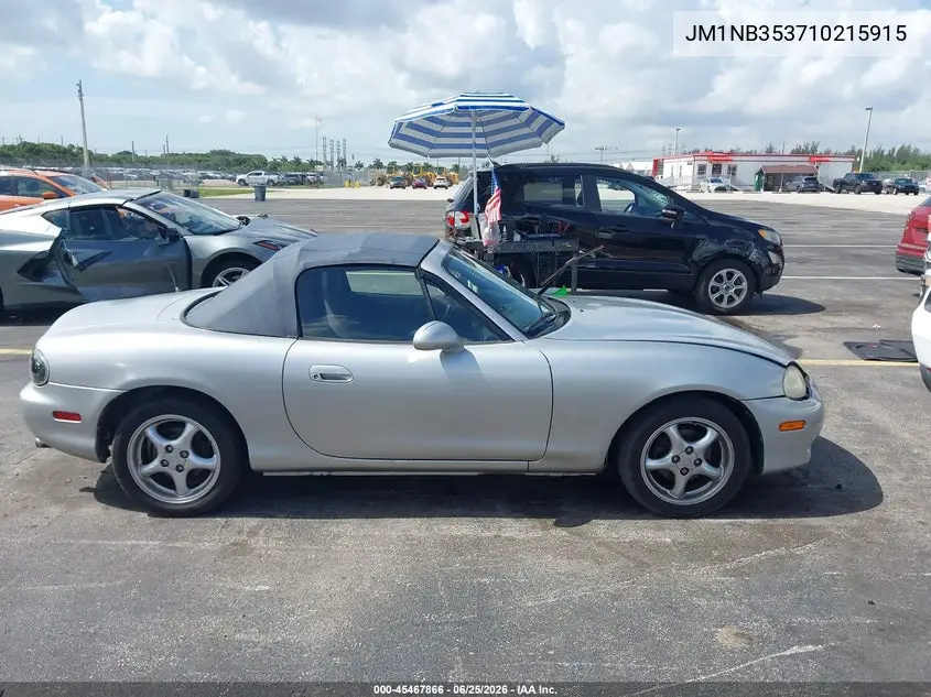 2001 Mazda Mx-5 Miata Ls/Special Edition VIN: JM1NB353710215915 Lot: 45467866