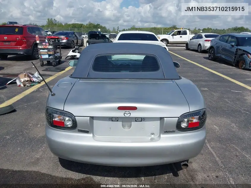 2001 Mazda Mx-5 Miata Ls/Special Edition VIN: JM1NB353710215915 Lot: 45467866
