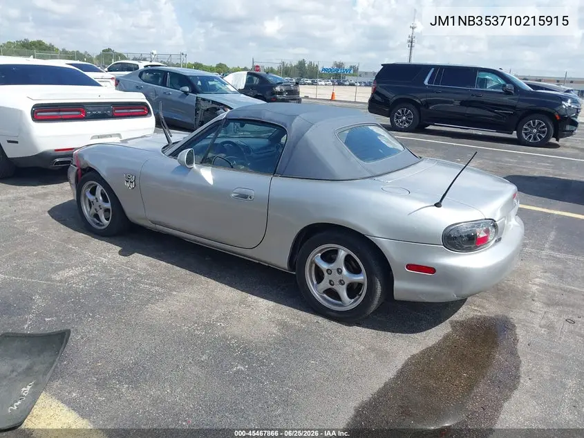 2001 Mazda Mx-5 Miata Ls/Special Edition VIN: JM1NB353710215915 Lot: 45467866