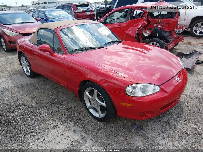 2001 Mazda Mx-5 Miata Ls/Special Edition VIN: JM1NB353510212513 Lot: 45554060