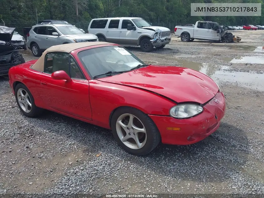 2001 Mazda Mx-5 Miata Ls/Special Edition VIN: JM1NB353710217843 Lot: 45579255