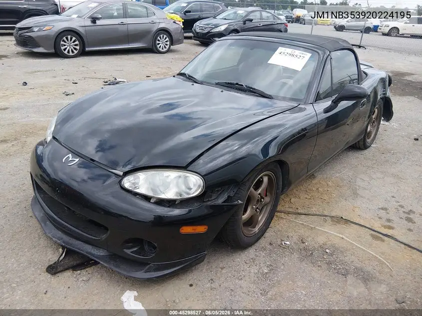 2002 Mazda Mx-5 Miata Cloth/Ls/Se VIN: JM1NB353920224195 Lot: 45298527
