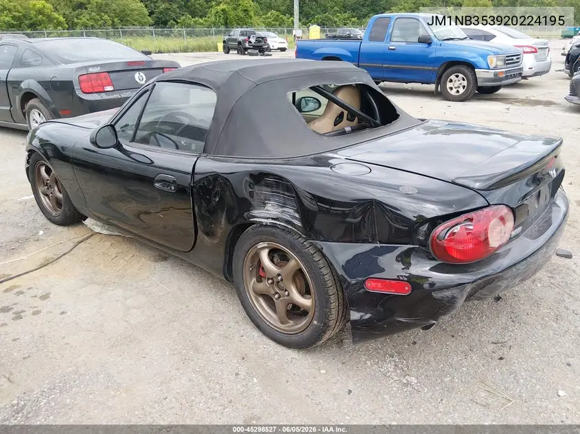 2002 Mazda Mx-5 Miata Cloth/Ls/Se VIN: JM1NB353920224195 Lot: 45298527