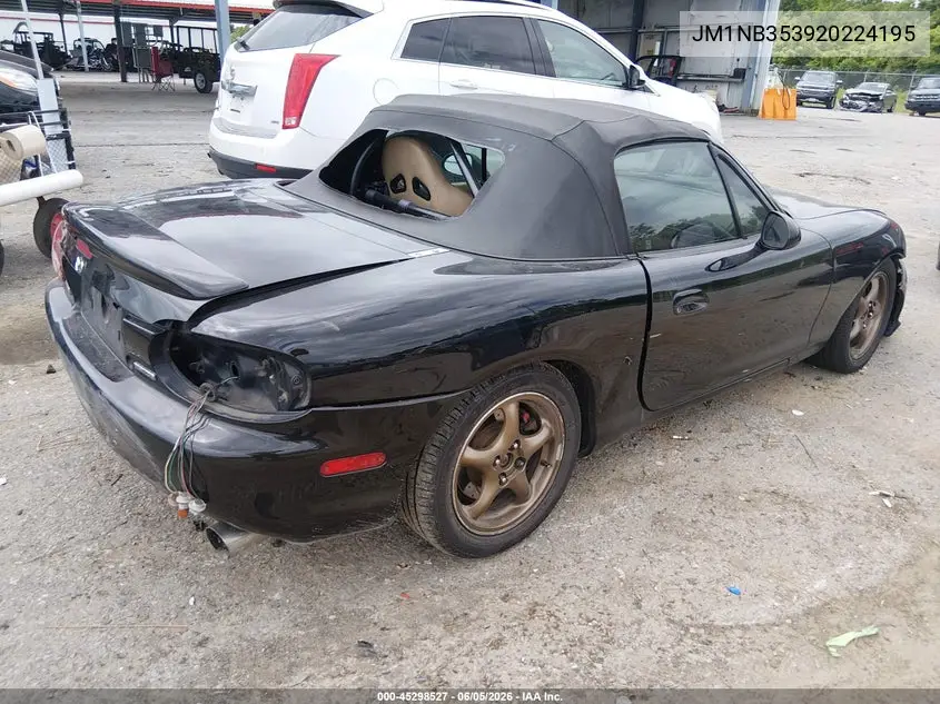 2002 Mazda Mx-5 Miata Cloth/Ls/Se VIN: JM1NB353920224195 Lot: 45298527