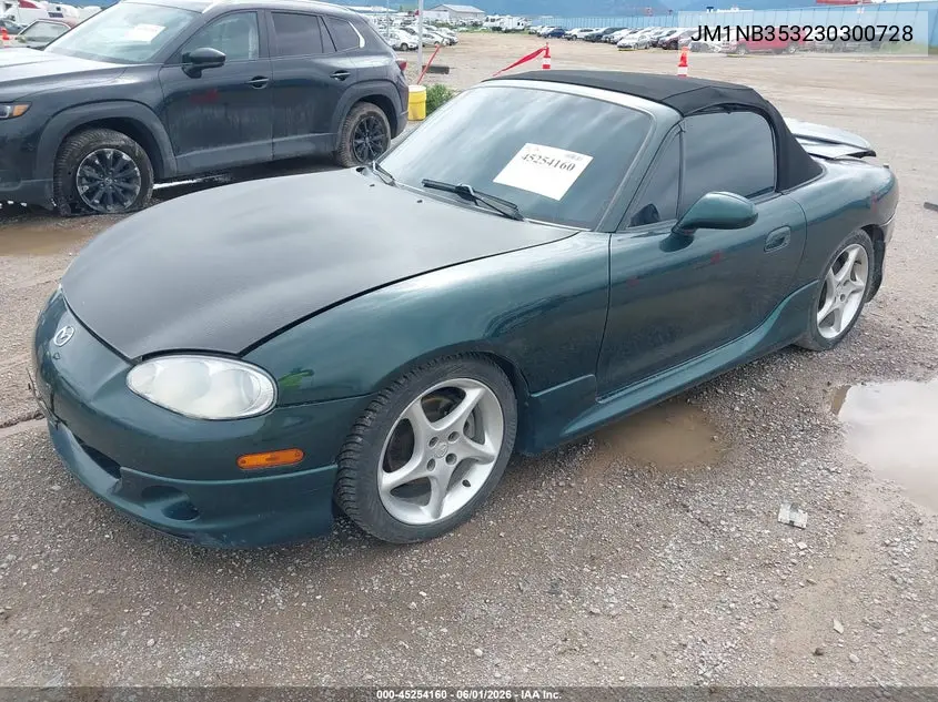 2003 Mazda Mx-5 Miata Cloth/Ls/Se/Shinsen VIN: JM1NB353230300728 Lot: 45254160