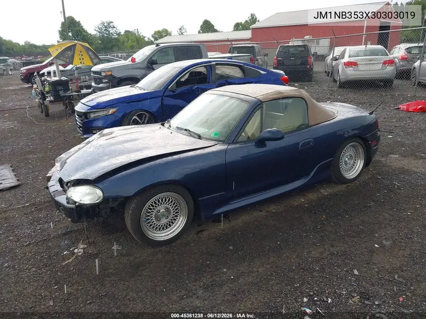 2003 Mazda Mx-5 Miata Cloth/Ls/Se/Shinsen VIN: JM1NB353X30303019 Lot: 45361238