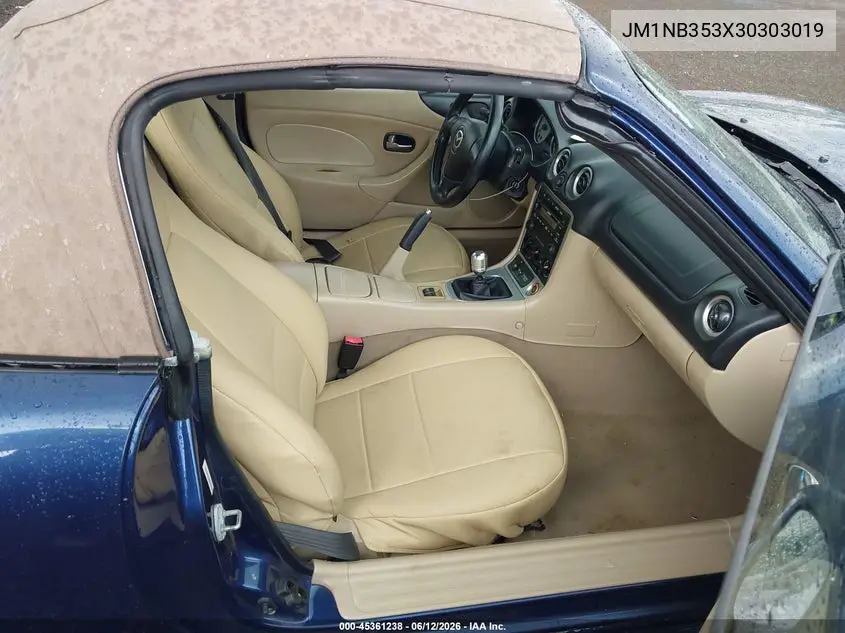 2003 Mazda Mx-5 Miata Cloth/Ls/Se/Shinsen VIN: JM1NB353X30303019 Lot: 45361238