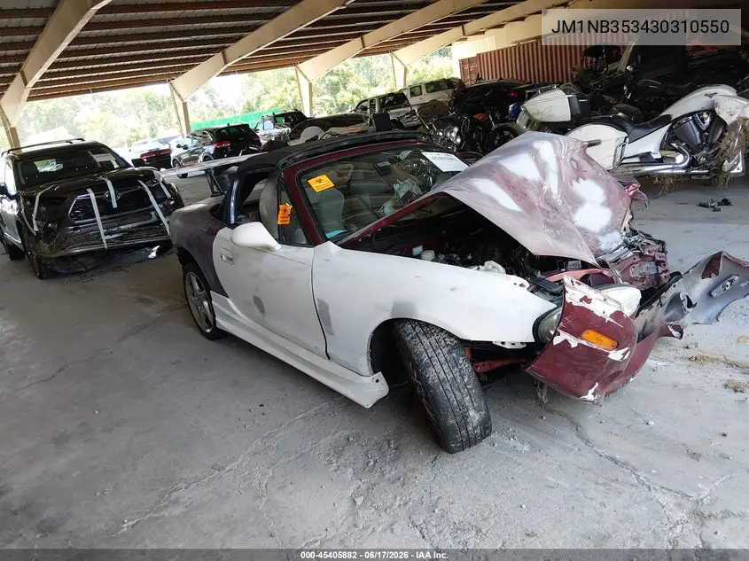 2003 Mazda Mx-5 Miata Cloth/Ls/Se/Shinsen VIN: JM1NB353430310550 Lot: 45405882