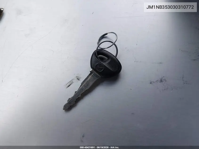2003 Mazda Mx-5 Miata Cloth/Ls/Se/Shinsen VIN: JM1NB353030310772 Lot: 45421691
