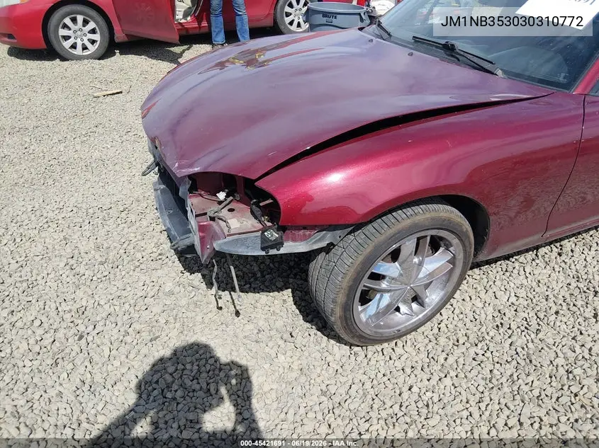 2003 Mazda Mx-5 Miata Cloth/Ls/Se/Shinsen VIN: JM1NB353030310772 Lot: 45421691
