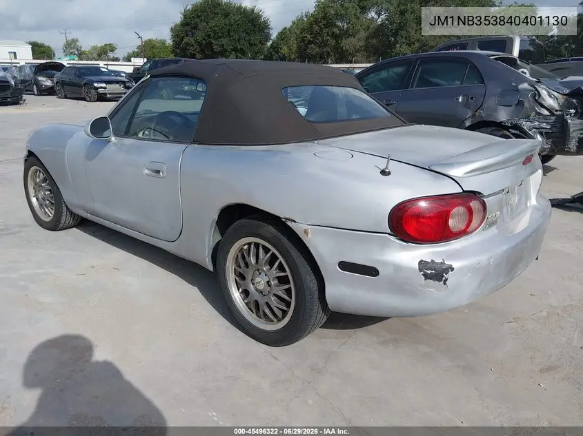 2004 Mazda Mx-5 Miata Ls VIN: JM1NB353840401130 Lot: 45496322