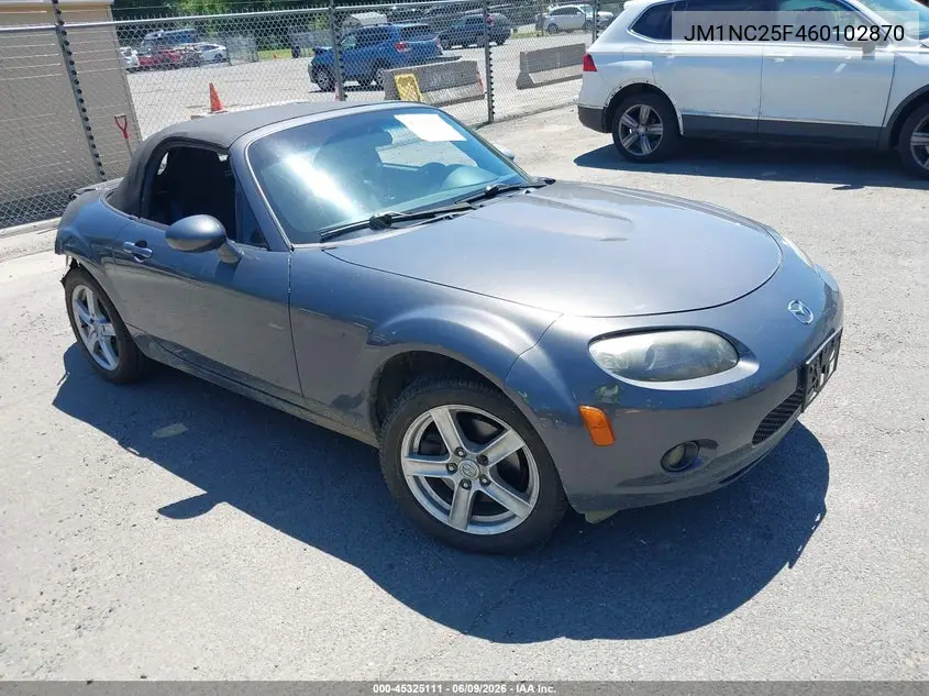 2006 Mazda Mx-5 Miata Touring VIN: JM1NC25F460102870 Lot: 45325111