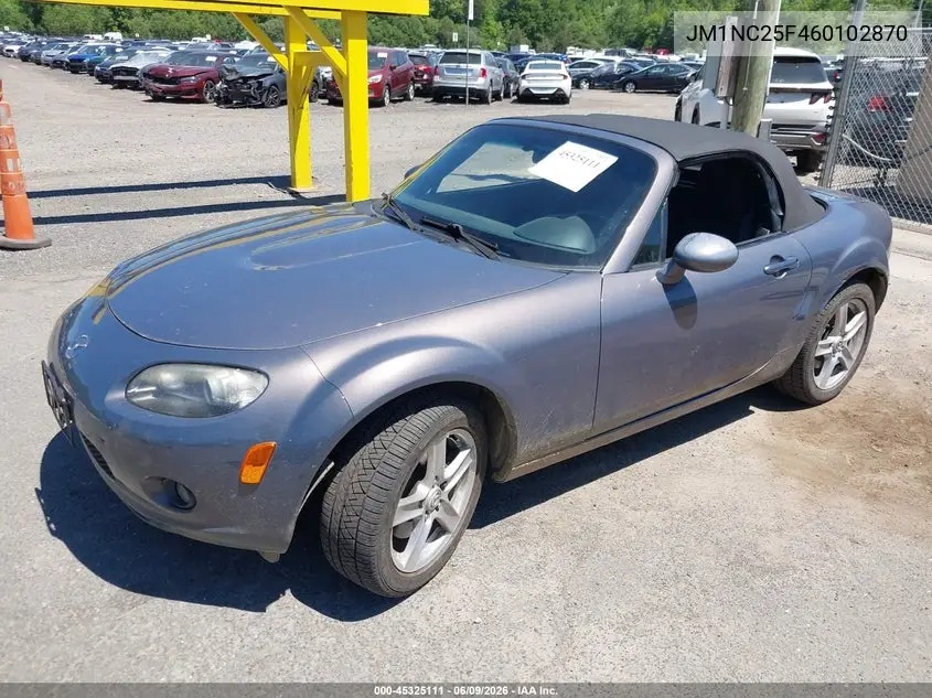 2006 Mazda Mx-5 Miata Touring VIN: JM1NC25F460102870 Lot: 45325111