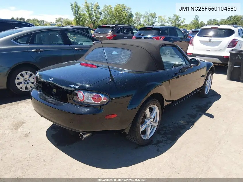 2006 Mazda Mx-5 Touring VIN: JM1NC25F560104580 Lot: 45362980
