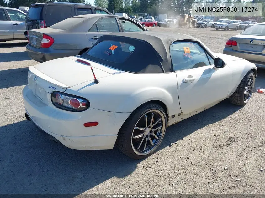 2006 Mazda Mx-5 VIN: JM1NC25F860117274 Lot: 45462912