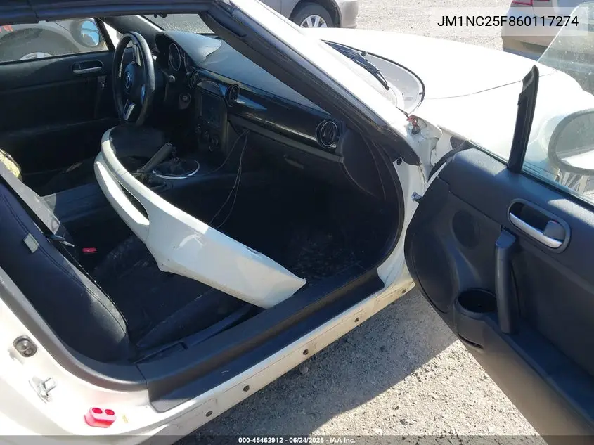2006 Mazda Mx-5 VIN: JM1NC25F860117274 Lot: 45462912