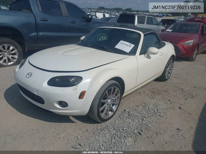 2006 Mazda Mx-5 Miata Grand Touring VIN: JM1NC25F760119226 Lot: 45494838