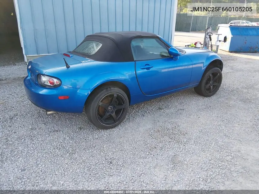 2006 Mazda Mx-5 Sport VIN: JM1NC25F660105205 Lot: 45509453
