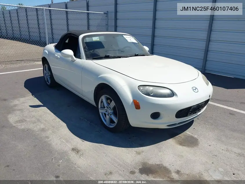 2006 Mazda Mx-5 VIN: JM1NC25F460107406 Lot: 45585832