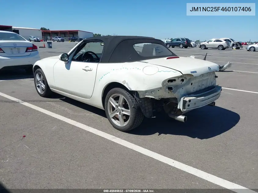 2006 Mazda Mx-5 VIN: JM1NC25F460107406 Lot: 45585832