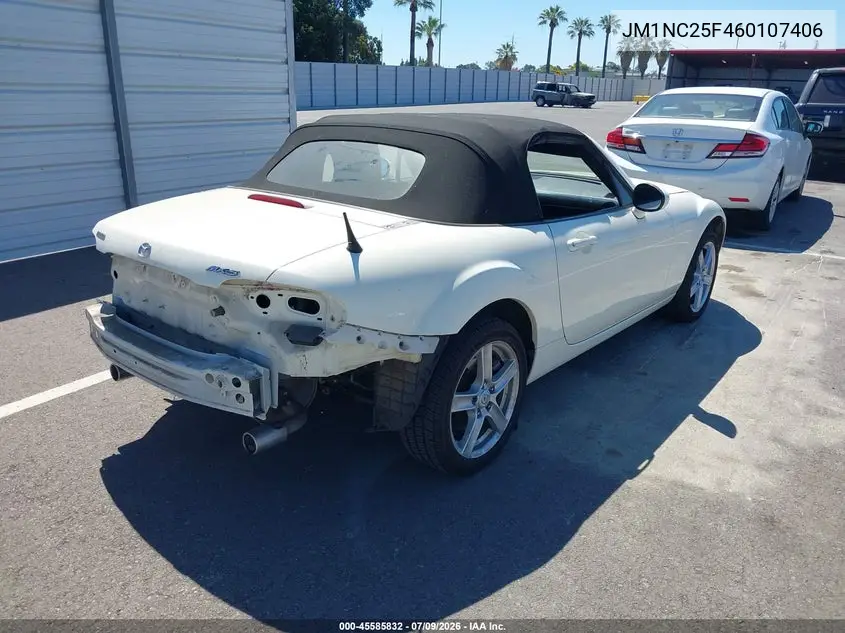 2006 Mazda Mx-5 VIN: JM1NC25F460107406 Lot: 45585832