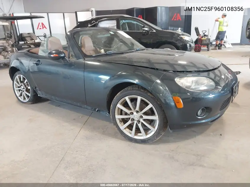 2006 Mazda Mx-5 Grand Touring VIN: JM1NC25F960108356 Lot: 45663567