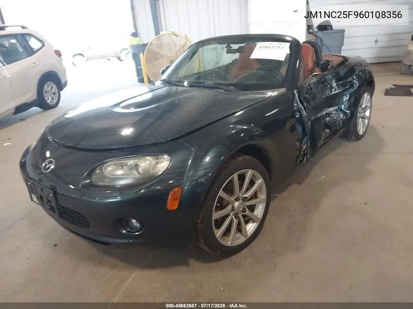 2006 Mazda Mx-5 Grand Touring VIN: JM1NC25F960108356 Lot: 45663567