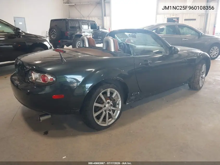 2006 Mazda Mx-5 Grand Touring VIN: JM1NC25F960108356 Lot: 45663567
