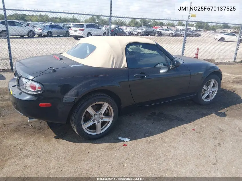 2007 Mazda Mx-5 Sport VIN: JM1NC25F670137525 Lot: 45485011