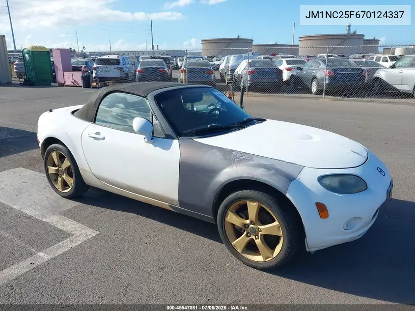 2007 Mazda Mx-5 Sport VIN: JM1NC25F670124337 Lot: 45547081