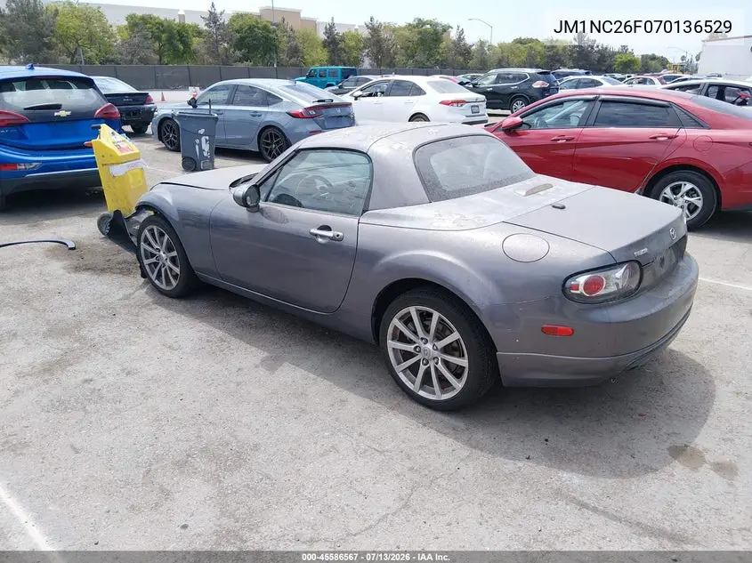 2007 Mazda Mx-5 Grand Touring VIN: JM1NC26F070136529 Lot: 45586567