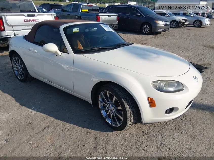 2007 Mazda Mx-5 Miata VIN: JM1NC25F870126722 Lot: 45622402