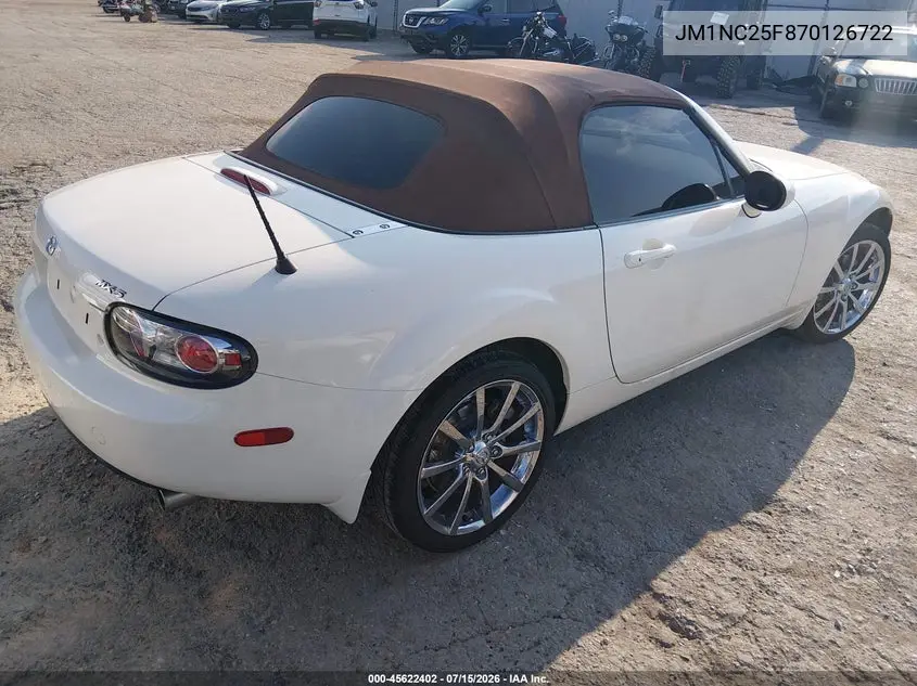 2007 Mazda Mx-5 Miata VIN: JM1NC25F870126722 Lot: 45622402