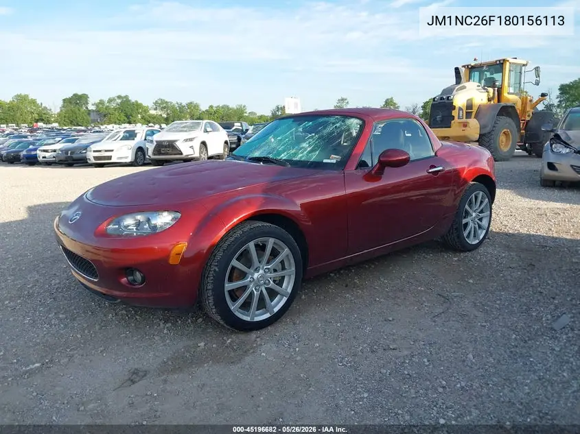 2008 Mazda Mx-5 Touring VIN: JM1NC26F180156113 Lot: 45196682