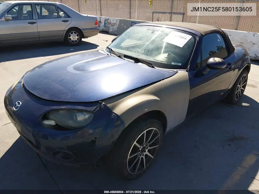 2008 Mazda Mx-5 Miata VIN: JM1NC25F580153605 Lot: 45688804