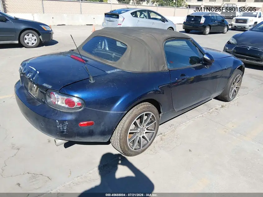 2008 Mazda Mx-5 Miata VIN: JM1NC25F580153605 Lot: 45688804