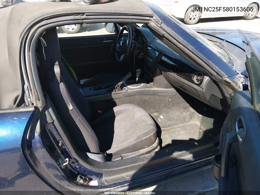 2008 Mazda Mx-5 Miata VIN: JM1NC25F580153605 Lot: 45688804